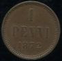 1 penni 1872 year