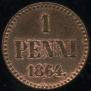 1 penni 1864 year