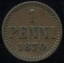 1 penni 1870 year