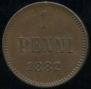 1 penni 1882 year