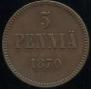 5 pennia 1870 year