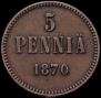 5 pennia 1870 year