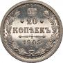 20 kopecks 1905 year