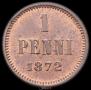 1 penni 1872 year