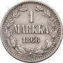 1 markka 1866 year