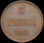 5 pennia 1911 year