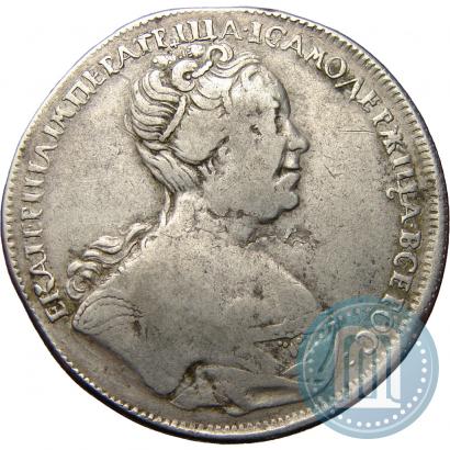 Picture 1 rouble 1726 year СПБ "Petersburg type, portrait turned to the right"