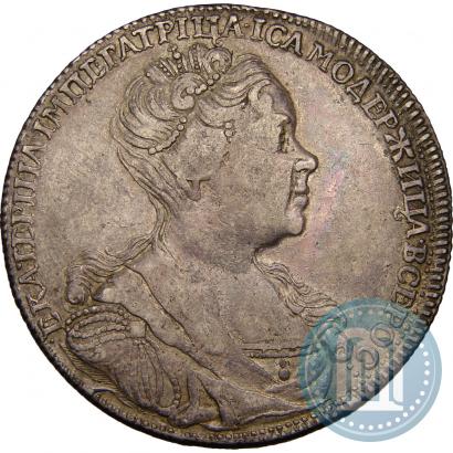 Picture 1 rouble 1726 year СПБ "Petersburg type, portrait turned to the right"