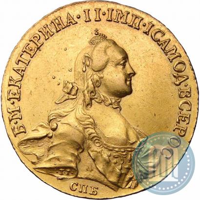 Picture 10 roubles 1762 year СПБ 