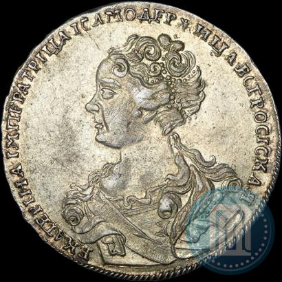 Picture 1 rouble 1726 year  "Moscow type, portrait turned to the left"