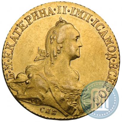 Фото 10 рублей 1773 года СПБ 