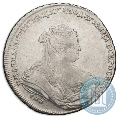 Picture 1 rouble 1739 year СПБ "Petersburg type"