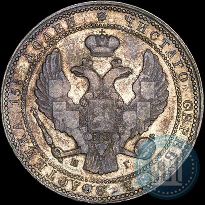 Picture 3/4 roubles - 5 złotych 1839 year НГ 