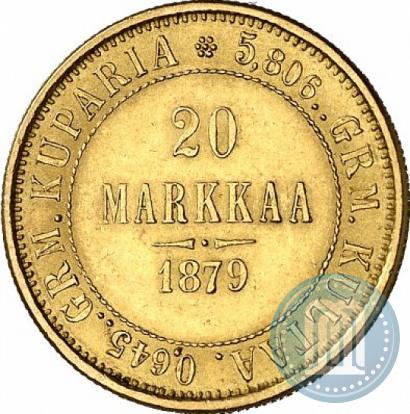 Picture 20 markkaa 1879 year S 