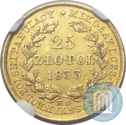 Picture 25 złotych 1833 year KG 