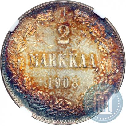 Picture 2 markkaa 1908 year L 