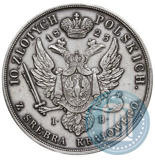 Picture 10 złotych 1823 year IB 