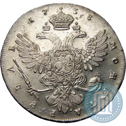 Picture 1 rouble 1738 year СПБ "Petersburg type"