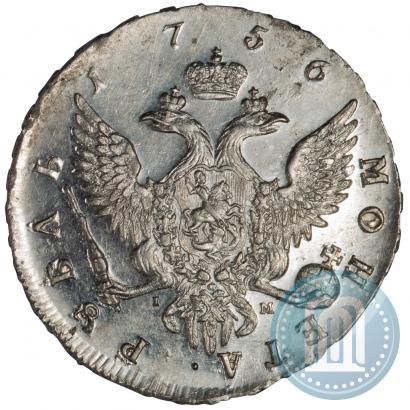 Picture 1 rouble 1756 year СПБ-IМ 