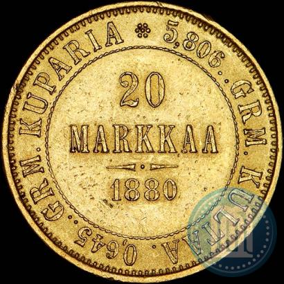 Picture 20 markkaa 1880 year S 