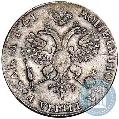 Picture 1 rouble 1719 year OK-L "Portrait in armour"