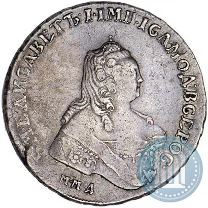 Picture 1 rouble 1754 year ММД-ЕI 