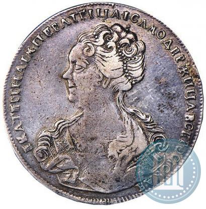 Picture 1 rouble 1726 year СПБ "Petersburg type, portrait turned to the left"