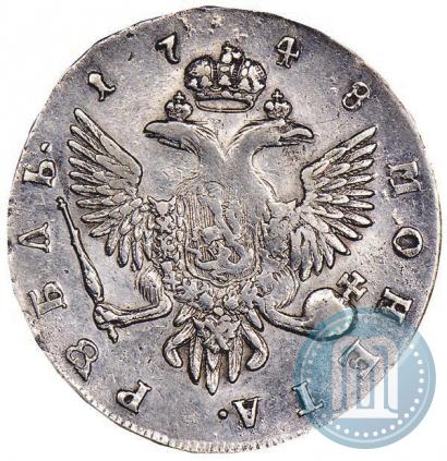 Picture 1 rouble 1748 year СПБ 