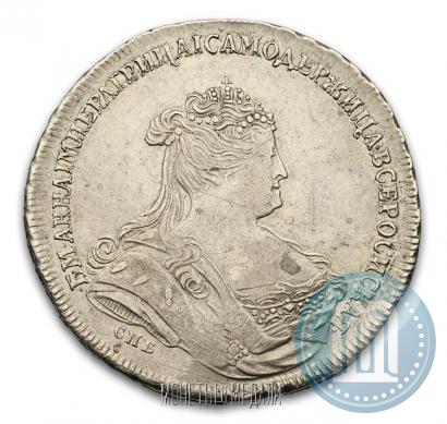 Picture 1 rouble 1739 year СПБ "Petersburg type"