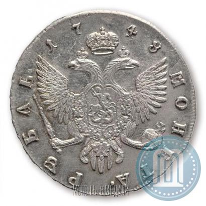 Picture 1 rouble 1748 year СПБ 