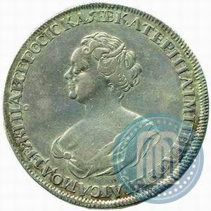 Picture 1 rouble 1725 year  "Mourning rouble"