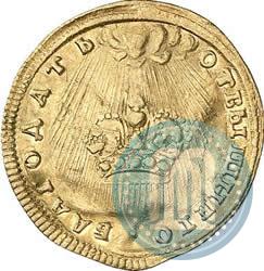 Picture Token Coin 1742 year  "On the coronation of Empress Elizabeth"