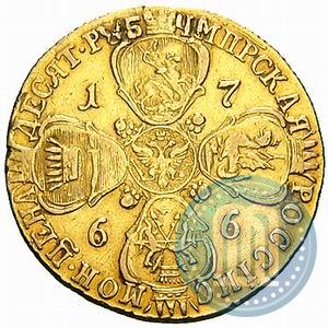 Picture 10 roubles 1766 year СПБ 