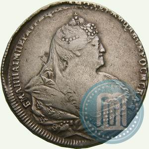 Picture 1 rouble 1738 year  "Moscow type"