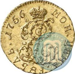 Picture 1 rouble 1756 year  "With Elisabeth's Monogram. Pattern"