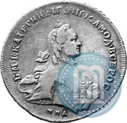 Picture 1 rouble 1763 year ММД-EI 