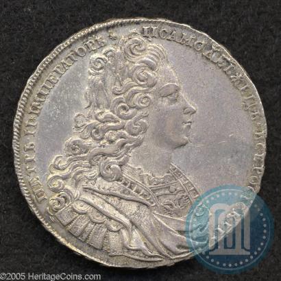 Picture 1 rouble 1727 year  "Moscow type"