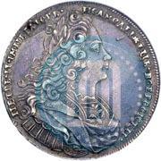 Picture 1 rouble 1727 year  "Moscow type"