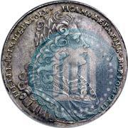 Picture 1 rouble 1727 year  "Moscow type"