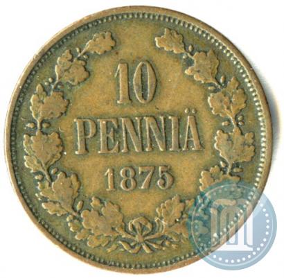 Picture 10 pennia 1875 year  