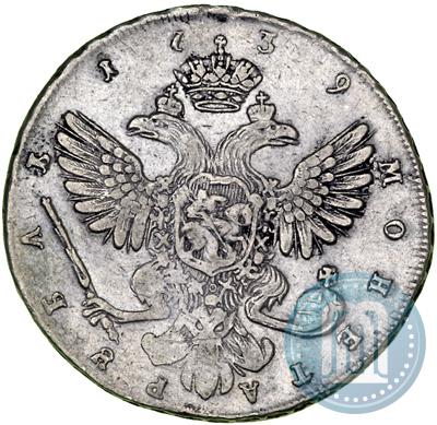 Picture 1 rouble 1739 year СПБ "Petersburg type"