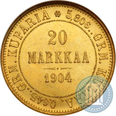 Picture 20 markkaa 1904 year L 