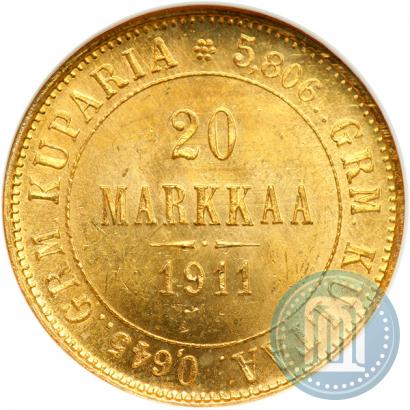 Picture 20 markkaa 1911 year L 