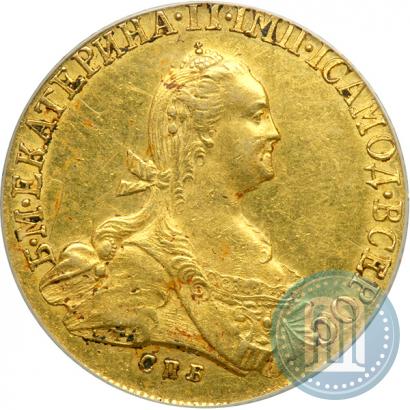 Picture 10 roubles 1775 year СПБ 