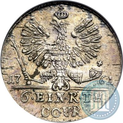 Picture 1/6 Thaler 1761 year  