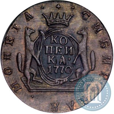 Picture 1 kopeck 1770 year КМ 