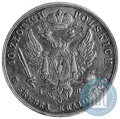 Picture 10 złotych 1823 year IB 