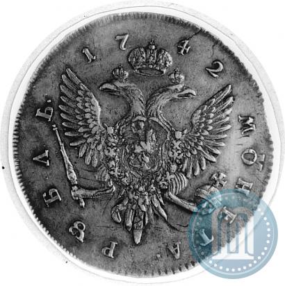 Picture 1 rouble 1742 year СПБ 