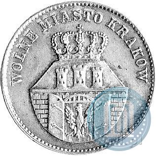 Picture 1 złoty 1835 year  "Free city of Kraków"