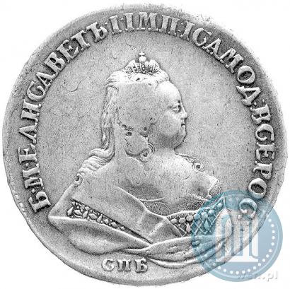 Picture 1 rouble 1742 year СПБ 